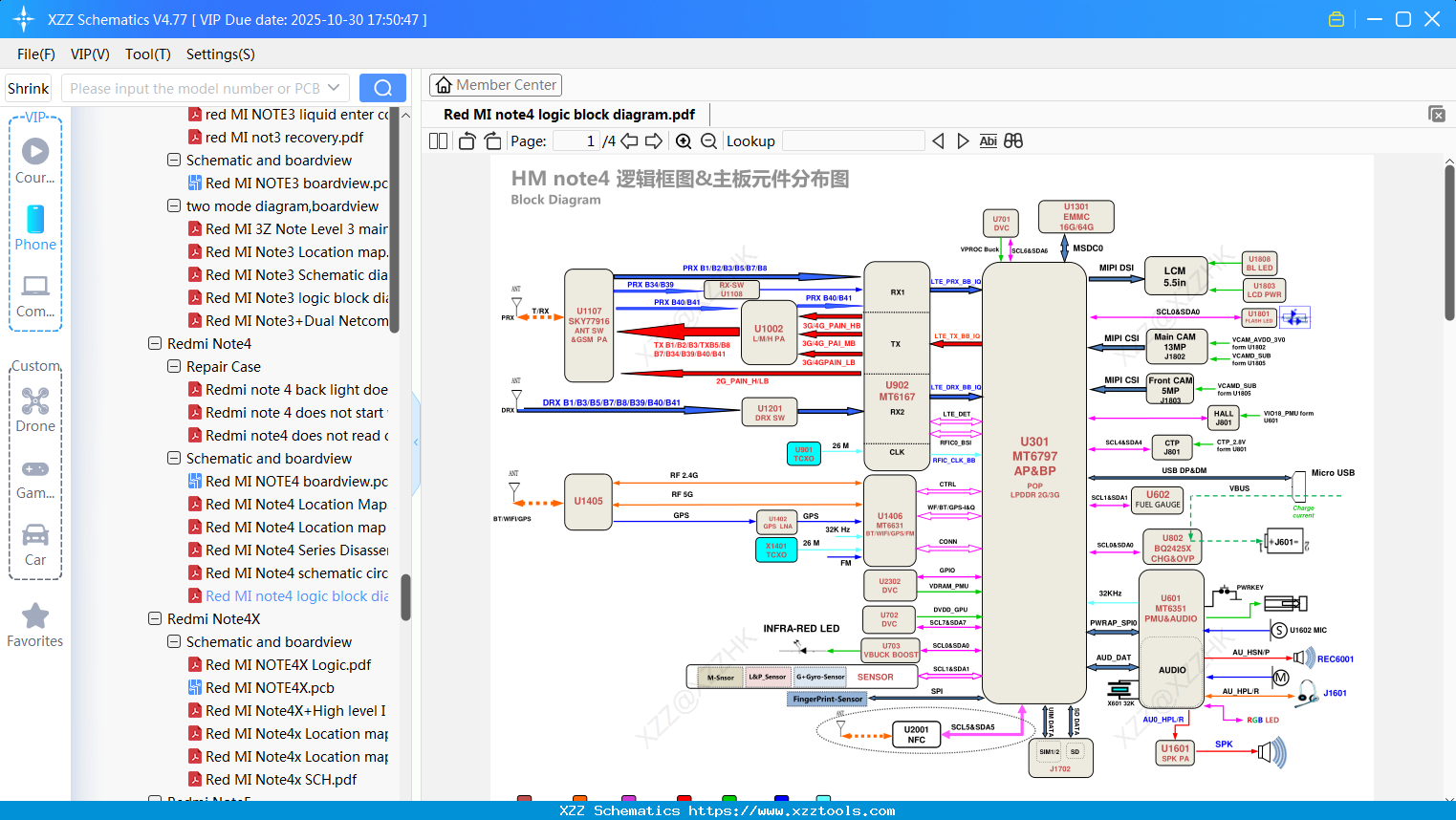 Xiaomi Redmi Note4 Logic Block Diagram